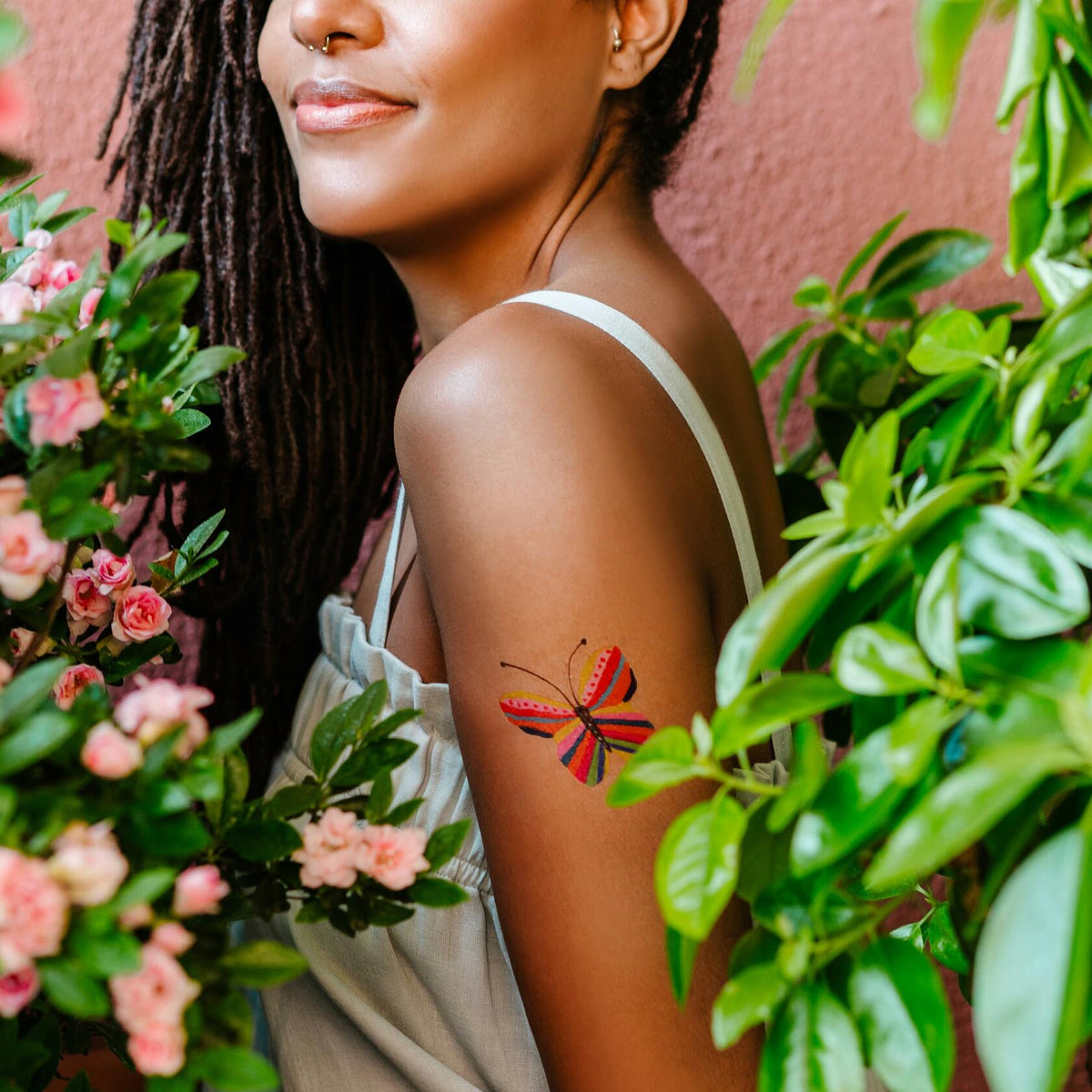 Tattly Metallic Festival Temporary Tattoos 20 Pieces Skin-Safe Vegan Ink
