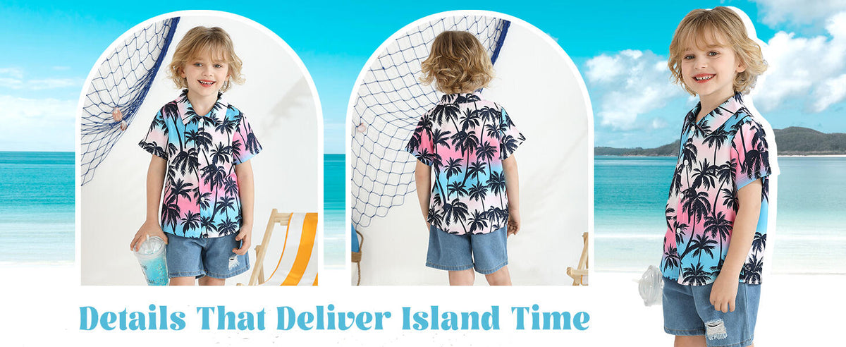 NZRVAWS Toddler Boy Summer Outfit 2pcs Tank Top Shorts Set Hawaiian