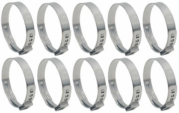OCS Parts Oetiker Ear Clamps 167 Series 304 Stainless Steel 38.5mm 10 Pack