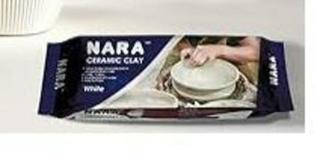 NARA Ceramic Clay 1.10lbs White Block Air Drying Modeling Sculpting