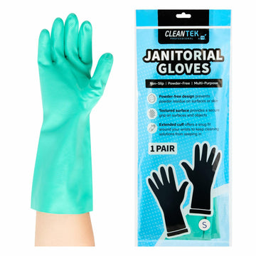 Clean Tek Professional 15 Mil Small Green Nitrile Gloves 1 Pair