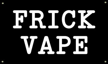 Vrogadso Black Frick Vape Banner Flag 3x5 Feet Orange Black 4 Grommets