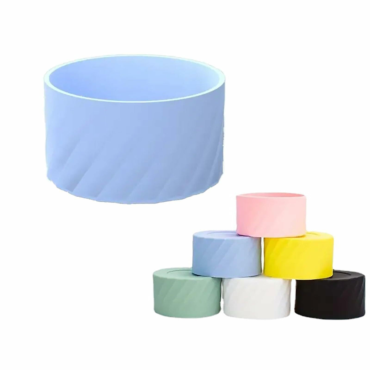FoGooxr Silicone Tumbler Boot Water Bottle Bottom Protector Blue