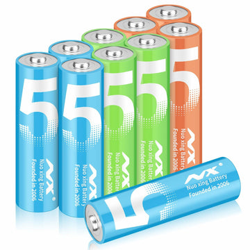 Aolcev AA 2500mAh 1.5V Alkaline Batteries 10 Pack Multicolor