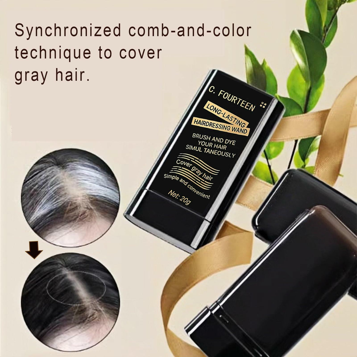 Vienflona Safe and Convenient Comb Hair Dye Gray Coverage Waterproof Coffee 03