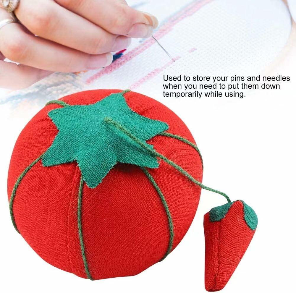 Dritz Tomato Pin Cushion with Strawberry Emery Rose 2.3cm Size 1"