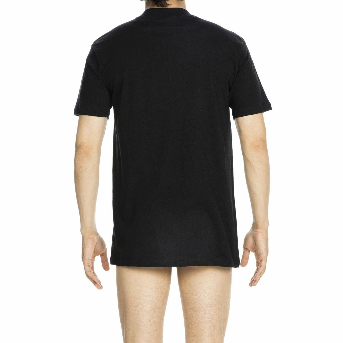 HOM Harro Black Crew Neck T Shirt Black Size XL