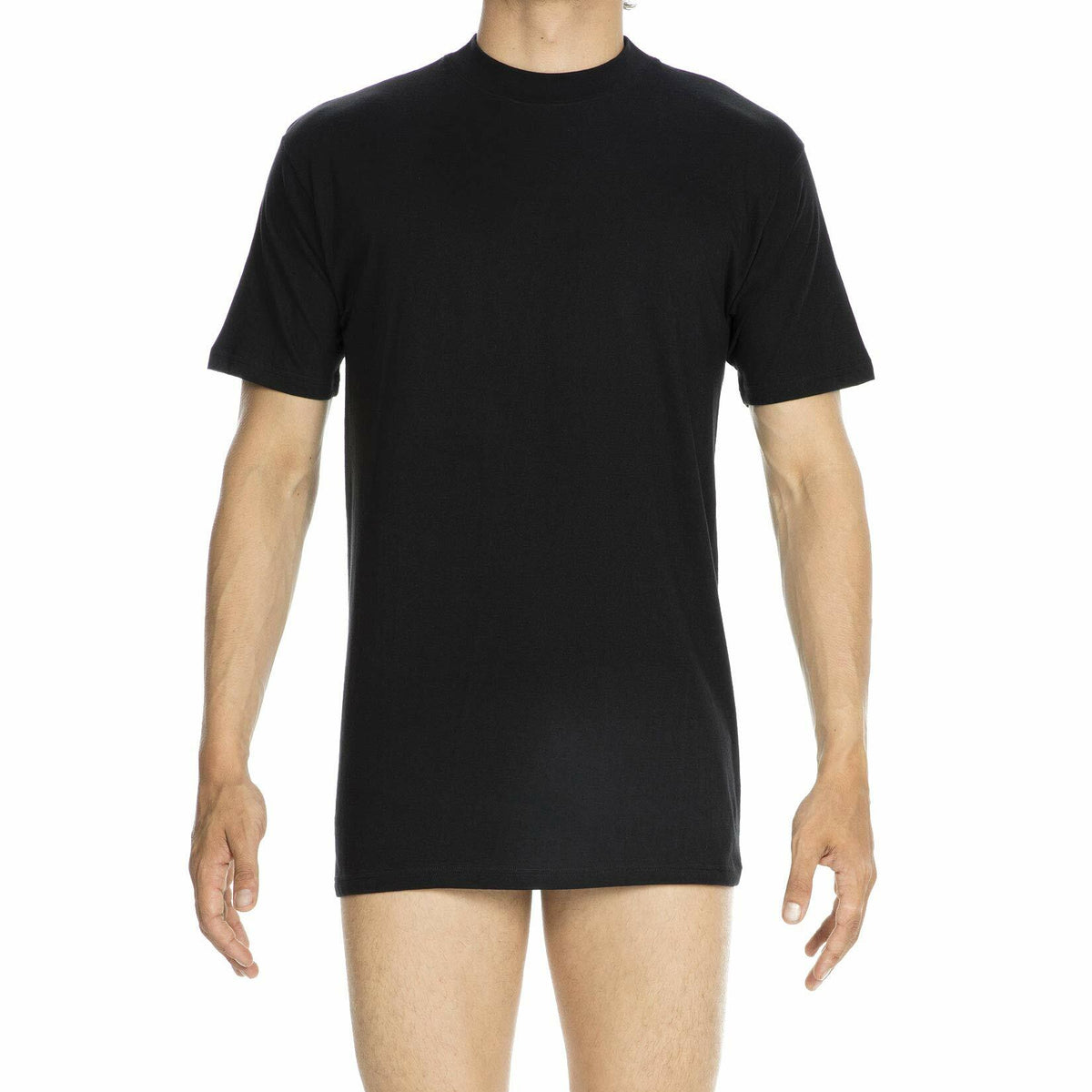 HOM Harro Black Crew Neck T Shirt Black Size XL