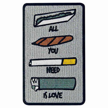 ZEGINs All You Need is Love Embroidered Patch Iron-On Sew-On Badge