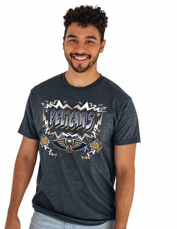 New Orleans Pelicans NBA Officially Licensed Heathered Team Color T-Shirt XXL