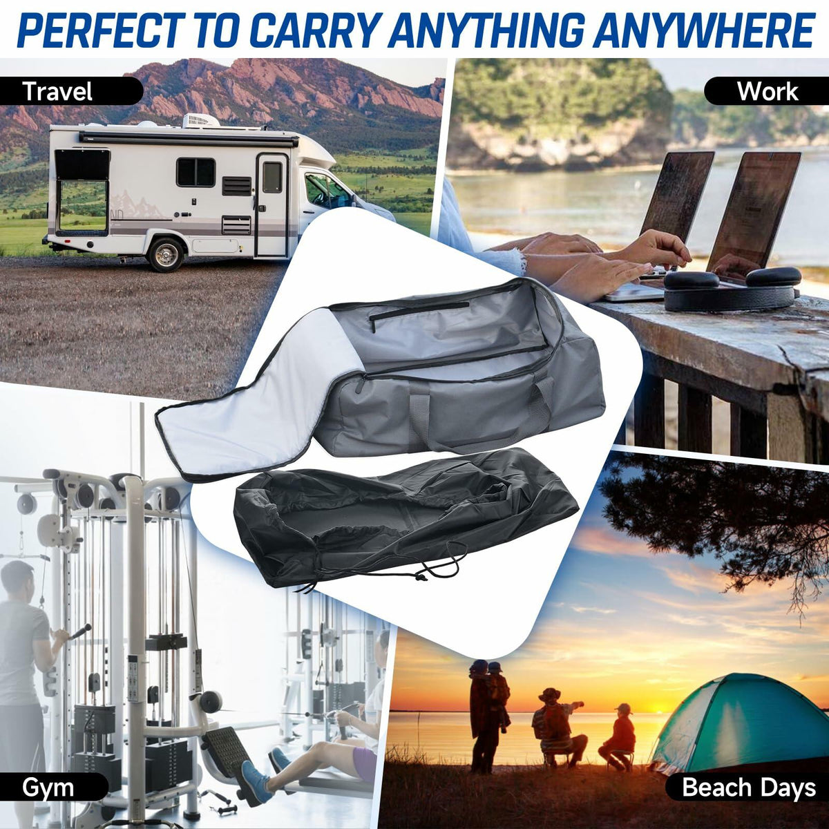GODPEE SZSAUTO Carrying Bag for Starlink Gen 3 Satellite Accessories Black