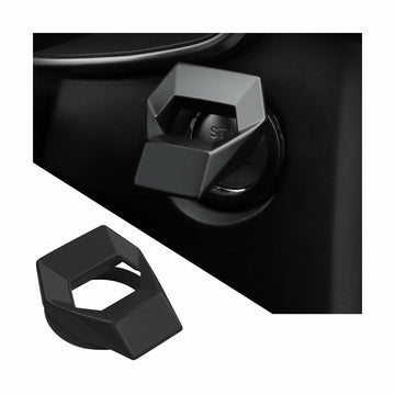 KHGUZ Car Start Stop Button Cover Zinc Alloy Ignition Trim Gun Black