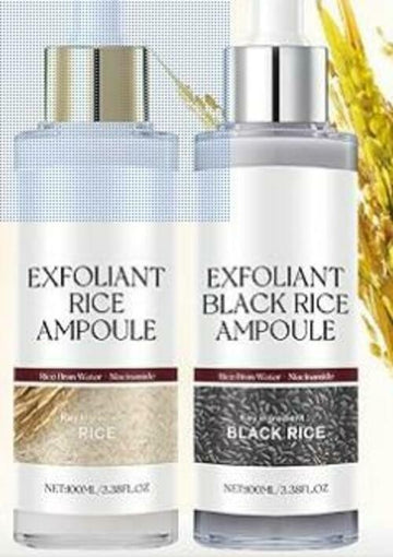 OVQ Gentle Rice Exfoliating Ampoule Hydrating & Brightening Facial Serum. 3.38