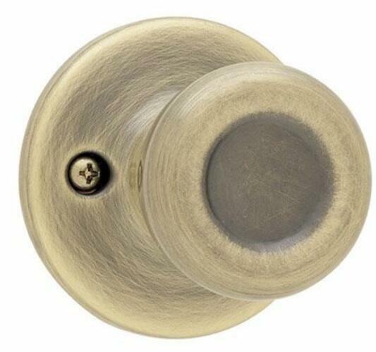 Kwikset 94880-364 Tylo Dummy Knob Set Antique Brass Pull Only 2-19/32in