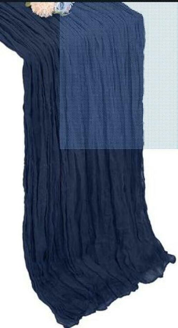 Showgeous 24 Pack Royal Blue Cheesecloth Table Runner 35x120in 10Ft