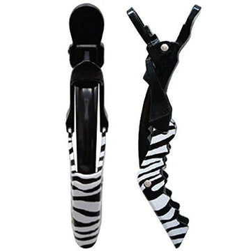 Soft 'N Style Zebra Super Grip Clips, 4 Pack
