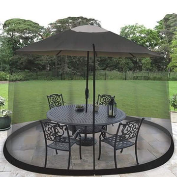 Outdoor 9-Foot Umbrella Table Screen