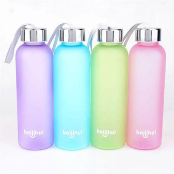 Outdoor Sports Portable Frosted Water Bottle
