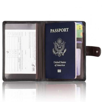 Passport Holder with Vaccination Card Protector
