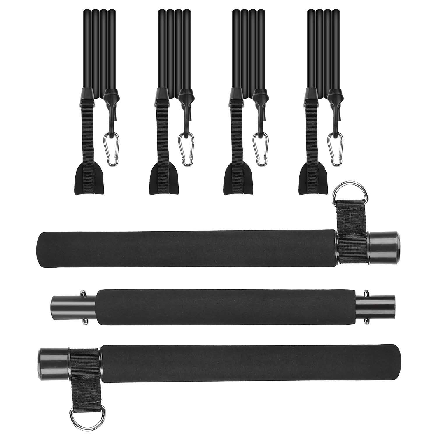 Pilates Bar Kit with 4 Resistance Bands