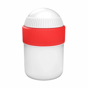 Samix Compounding Jar, 15 mL, White with Red Lid (Case of 100)