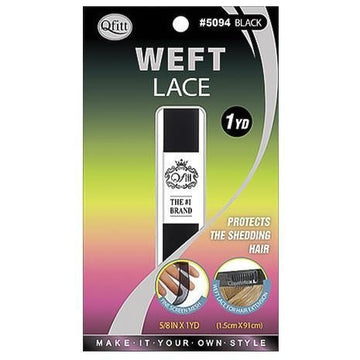 Qfitt Weft Lace 5/8" x 1YD Protects The Shedding Hair Hair-Pieces Hair Extension