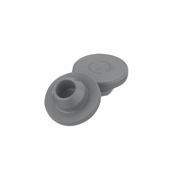 13 mm Gray Chlorobutyl Snap-On Vial Stoppers (Case of 1,000)