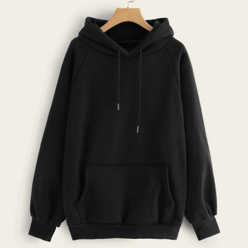 Raglan Sleeve Kangaroo Pocket Hoodie