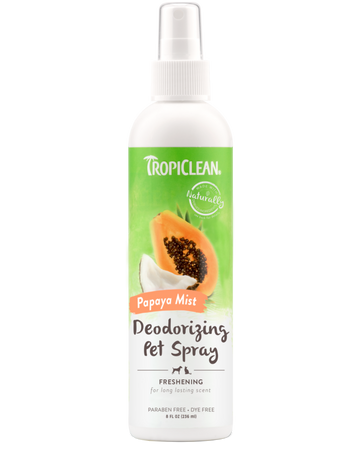 TropiClean Papaya Mist Deodorizing Pet Spray 8 oz