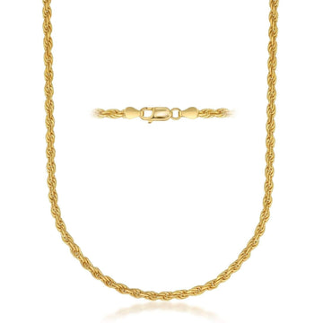 Rope Chain in Yellow Gold - 6mm