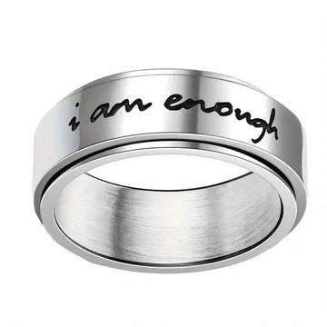 Rotatable Stainless Steel Anxiety Ring