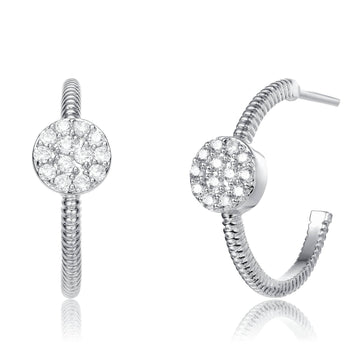 Round Open Hoop Earrings