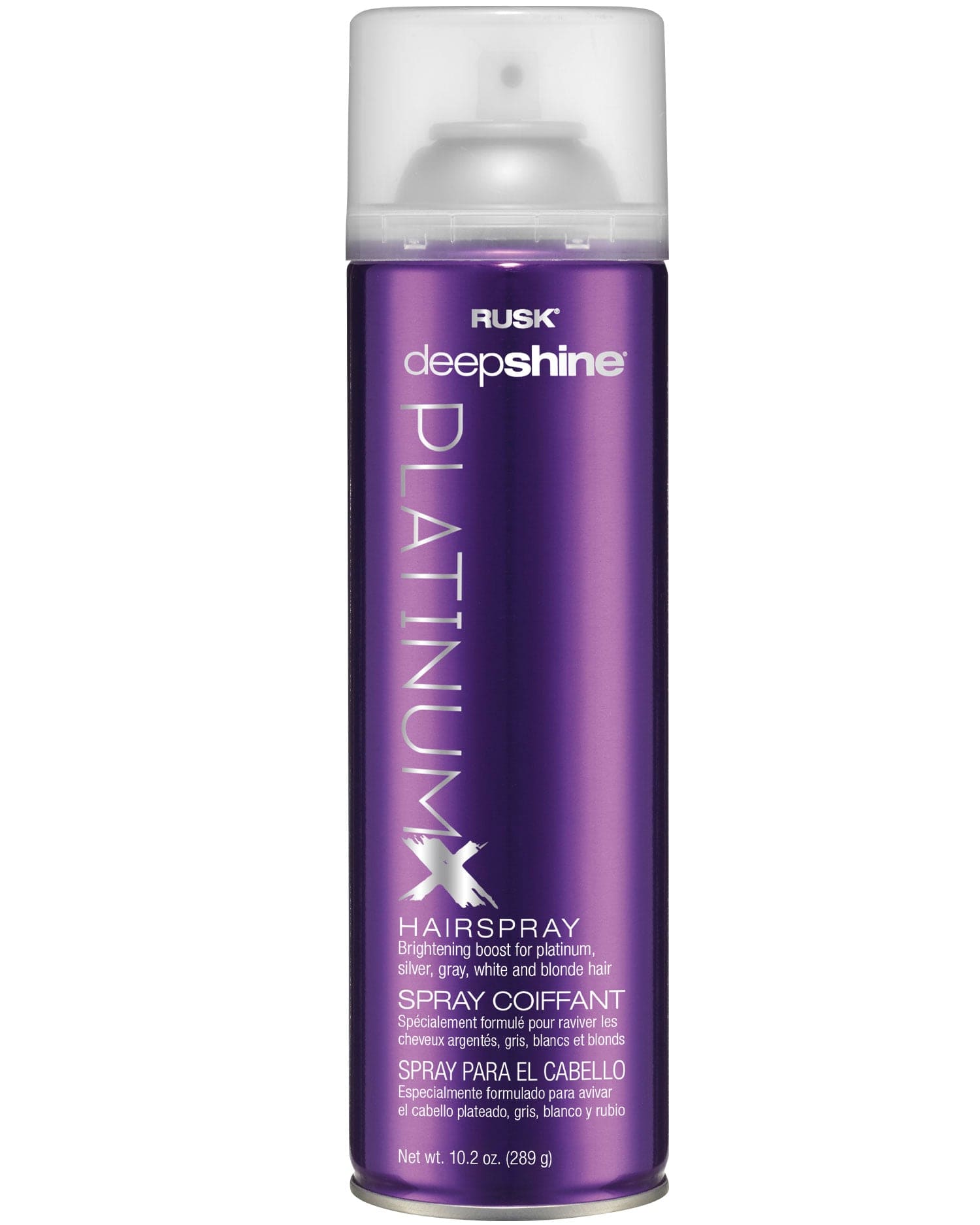 Rusk Deepshine PlatinumX Hairspray, 10.2 oz