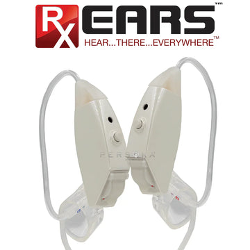 RxEars Digital Hearing Aids, White, Pair (DS)
