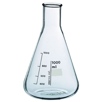 1000 mL (1L) Borosilicate Glass Erlenmeyer Flask