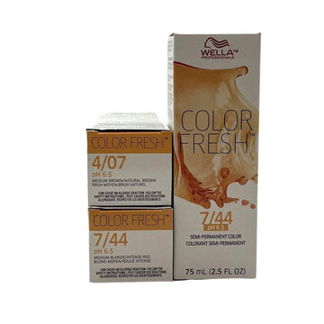 Wella Color Fresh Semi-Permanent Hair Color 4/07 Medium Natural Brown, 2.5 oz