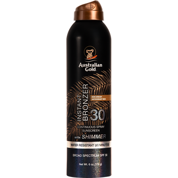 Australian Gold SPF 30 Continuous Spray Bronzer Shimmer 6 oz