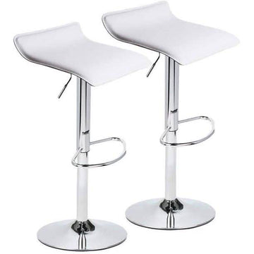 Set of 2: Adjustable Swivel Barstools