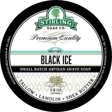 Stirling Soap Co. Black Ice Shaving Collection