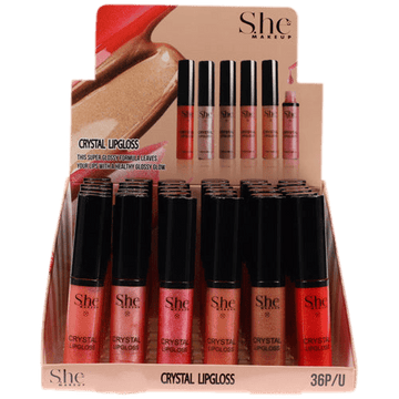 S.HE GLITTERED CRYSTAL LIPGLOSS