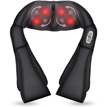 Shiatsu Neck and Shoulder Massager - 4D Back Massager with Heat