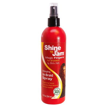 Shine 'n Jam Magic Fingers Un-Braid Spray, 12 oz