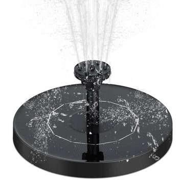 Solar Powered Fountain Pump Floating Bird Bath Pond