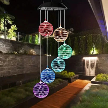 Solar Wind Chimes Light - Mobile Hanging LED Light, Color Changing Wind Chime