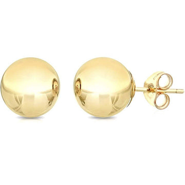 Solid 10K Gold Ball Studs
