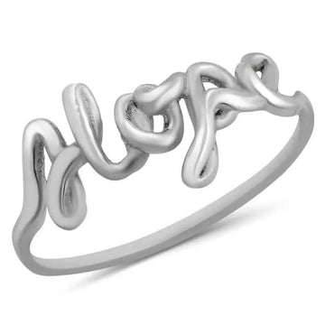 Solid Sterling Silver Inspirational Rings