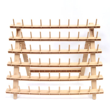 SPOOL WOODEN BRAIDING HAIR RACK/ SPOOL ORGANIZER