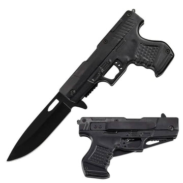 Spring Assisted Gun Knife