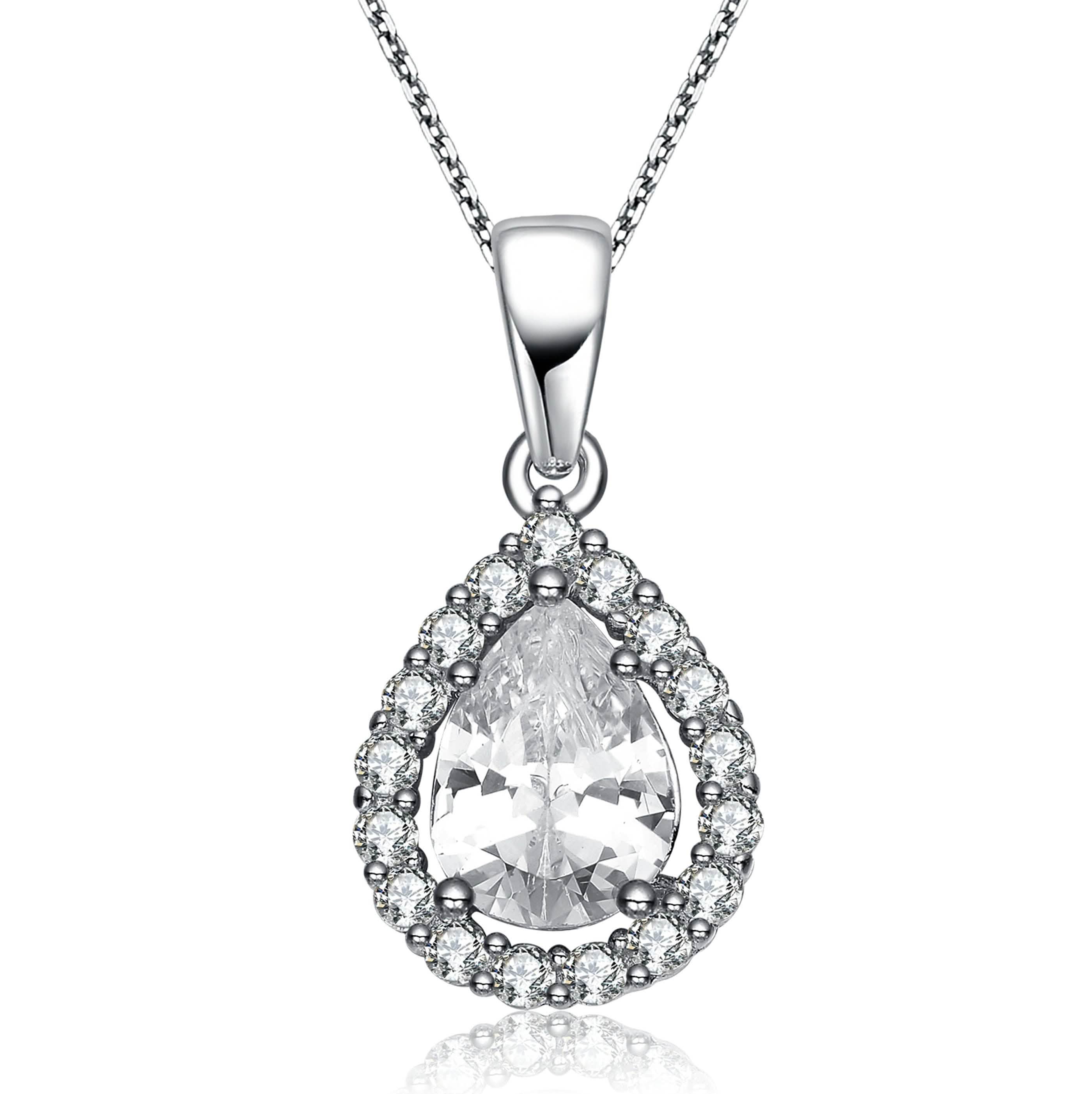 Sterling Silver Halo Pendant