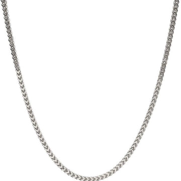Sterling Silver Italian 2.5mm Franco Square Box Link Chain